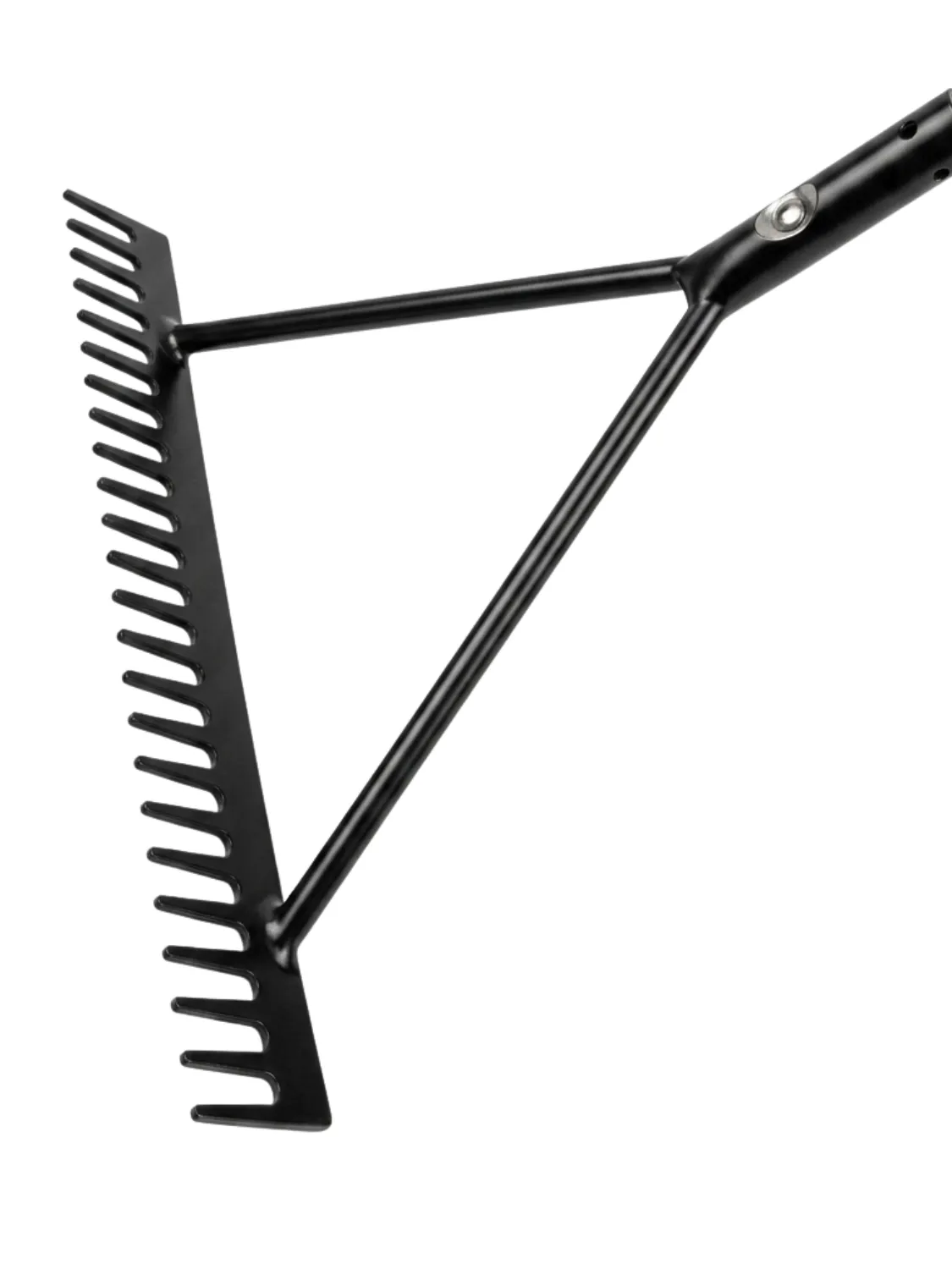 Steel Road Rake Black Industrial "16Tooth"