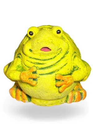 Big Fat Frog Painted Height:160mm Width:170mm Weight:4.6kg