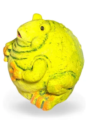 Big Fat Frog Painted Height:160mm Width:170mm Weight:4.6kg