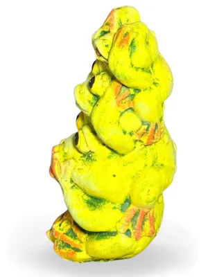 Three Frog Totem Painted Height:180mm Width:95mm Weight:1.38kg