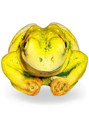 Huge Frog Painted Lenght:220mm Height:120mm Width:210mm Weight:3.95kg