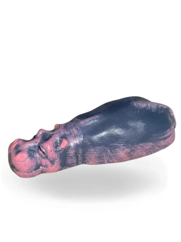 Small Hippo Painted Lenght:140mm Width:40mm Height:35mm Weight:0.30kg
