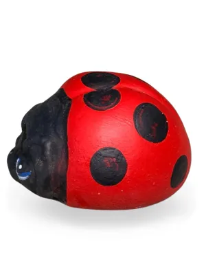 Ladybird Small Painted Lenght:80mm Width:60mm Height:55mm Weight:0.34kg