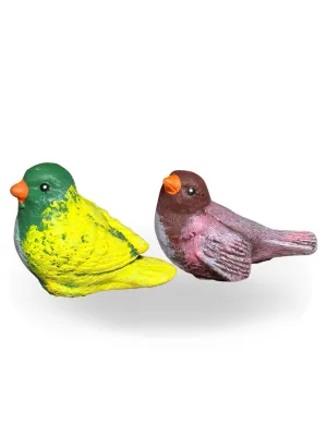 Baby Birds Mixed Colors Painted Lenght:60mm Width:30mm Height:50mm Weight:0.08kg