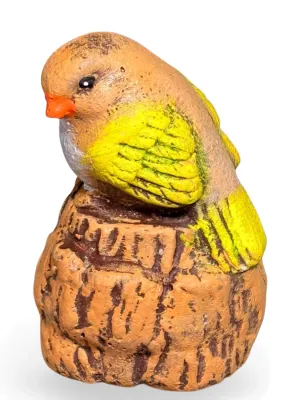 Bird On Stump Lenght:50mm Width:60mm Height:100mm Weight:0.45kg