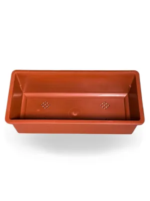 Window Box Plastic Terracota Color 32cm