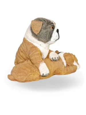 Painted Bulldog Puppy Lenght:320mm Width:260mm Height:260mm