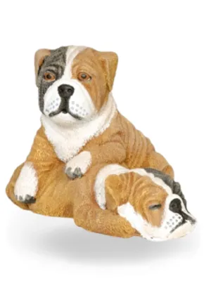 Painted Bulldog Puppy Lenght:320mm Width:260mm Height:260mm