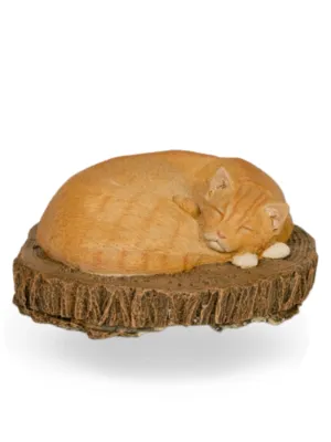 Painted Sleeping Cat Lenght:300mm Width:300mm Height:130mm