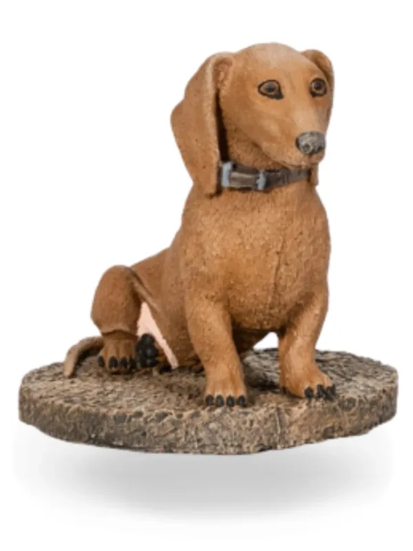 Painted Duchund Dad Brown Lenght:420mm Width:340mm Height:330mm