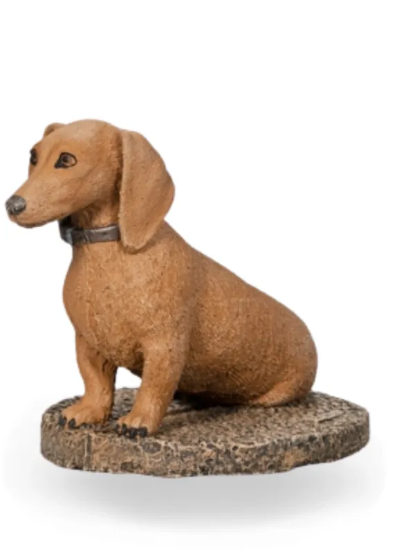 Painted Duchund Dad Brown Lenght:420mm Width:340mm Height:330mm