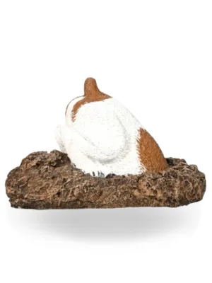 Painted Jack Russel Digging Brown Lenght:330mm Width:190mm Height:220mm