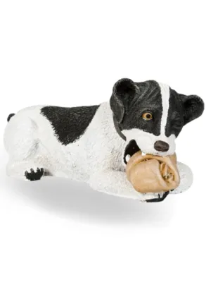 Painted Jack Russel Black Lenght:510mm Width:220mm Height:220mm