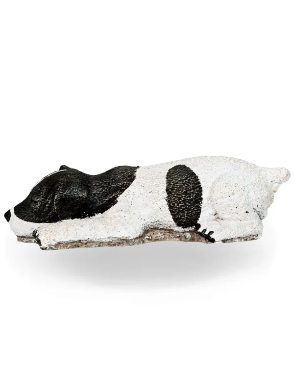 Painted Jack Russel Puppy Black Lenght:260mm Width:120mm Height:100mm