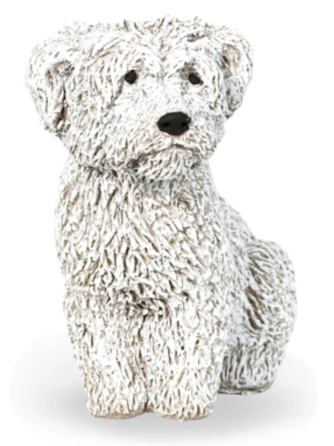 Painted Maltese Poodle White Lenght:170mm Width:120mm Height:220mm