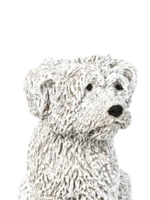 Painted Maltese Poodle White Lenght:170mm Width:120mm Height:220mm