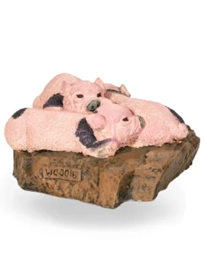 Painted Pig Babies Lenght:300mm Width:220mm Height:130mm