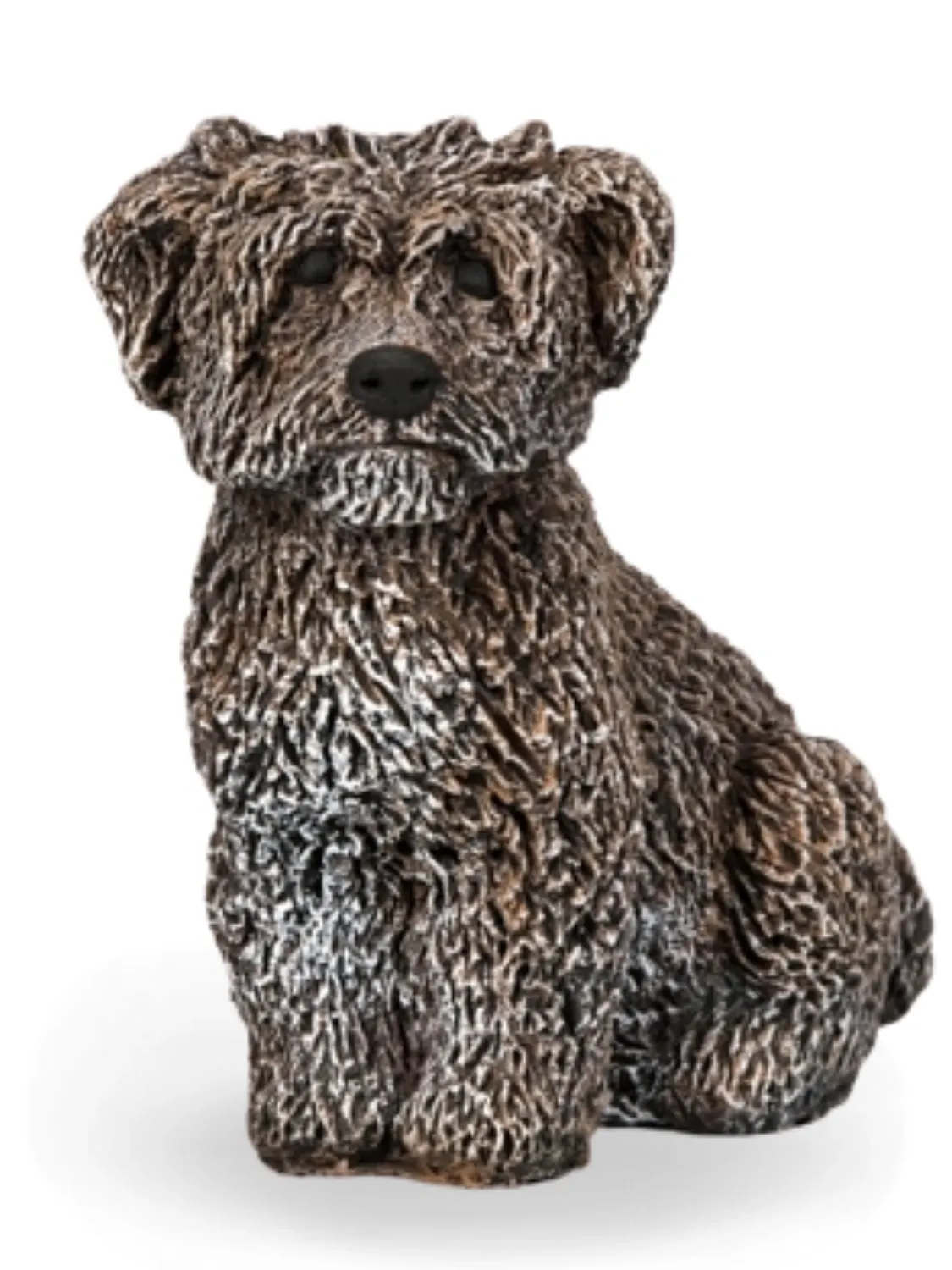 Painted Maltese Poodle Brown Lenght:170mm Width:120mm Height:220mm