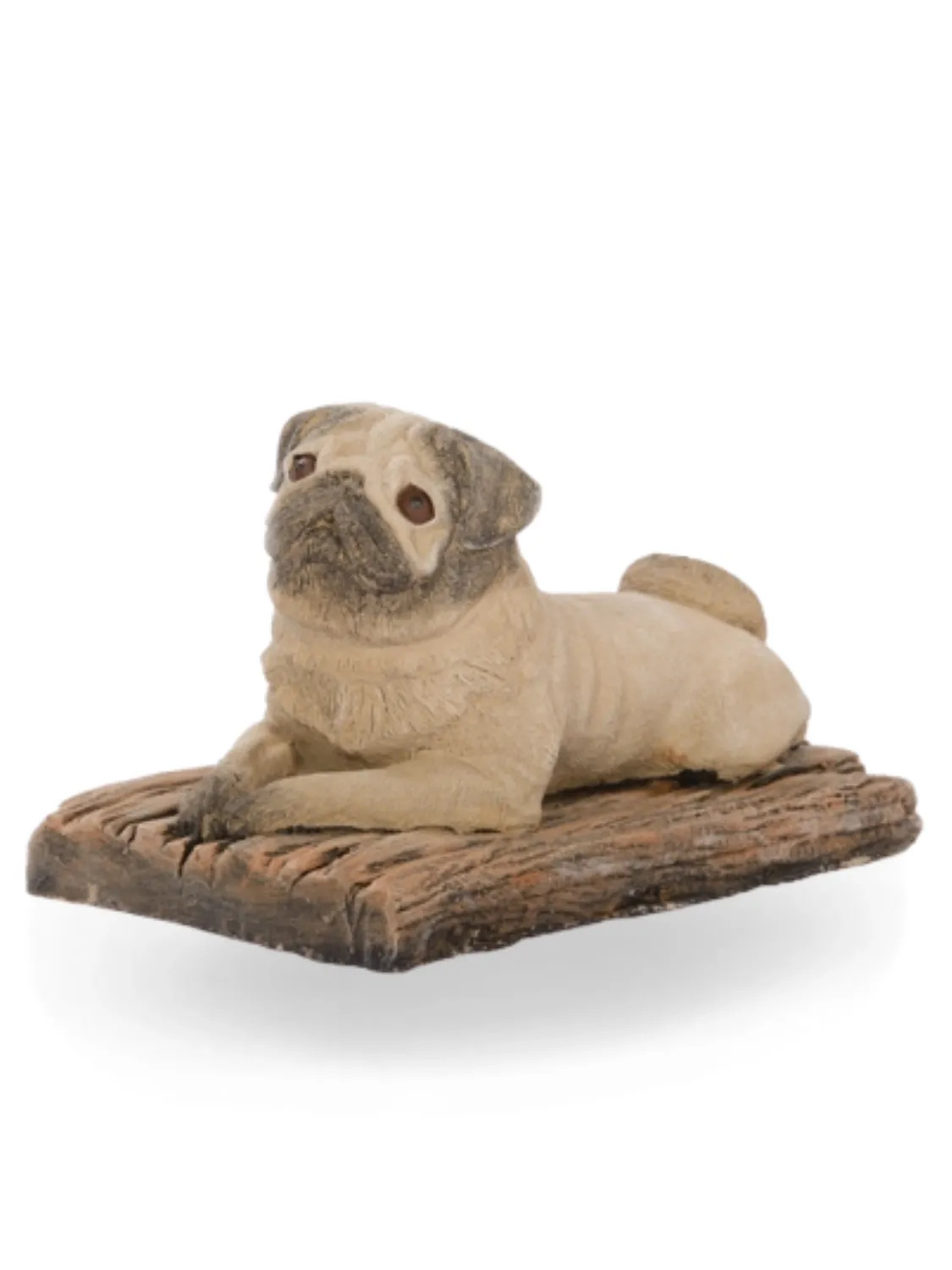 Painted Pug Dog Lenght:400mm Width:220mm Height:250mm