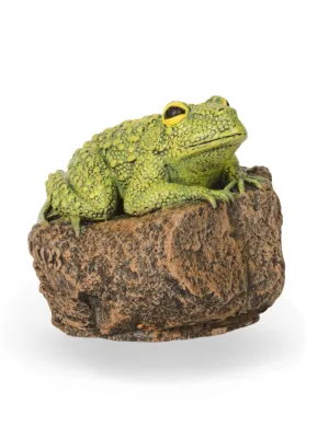 Painted Garden Frog Lenght:160mm Width:160mm Height:140mm