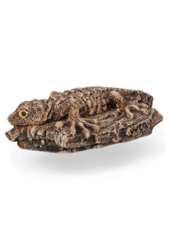 Painted Gecko Small Lenght:80mm Width:40mm Height:30mm