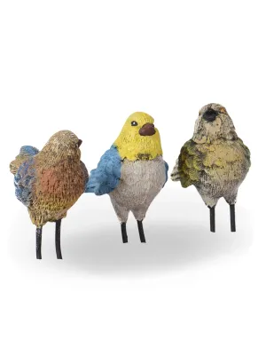 Painted Birds Extra Small each "Mixed Designs" Length:40mm Width:90mm Height:90mm