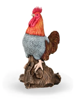 Painted Chicken Rooster Lenght:380mm Width:320mm Height:590mm