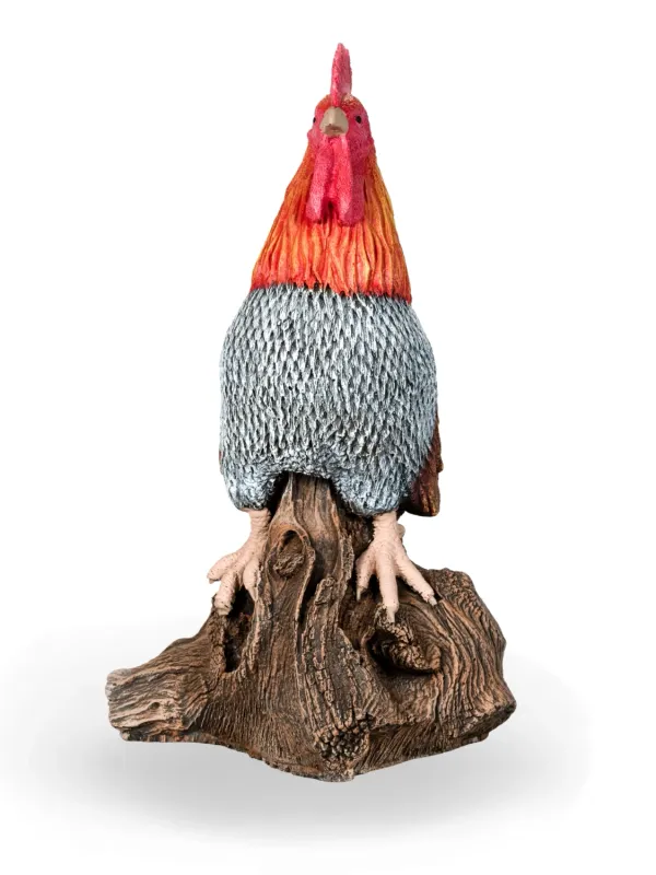Painted Chicken Rooster Lenght:380mm Width:320mm Height:590mm