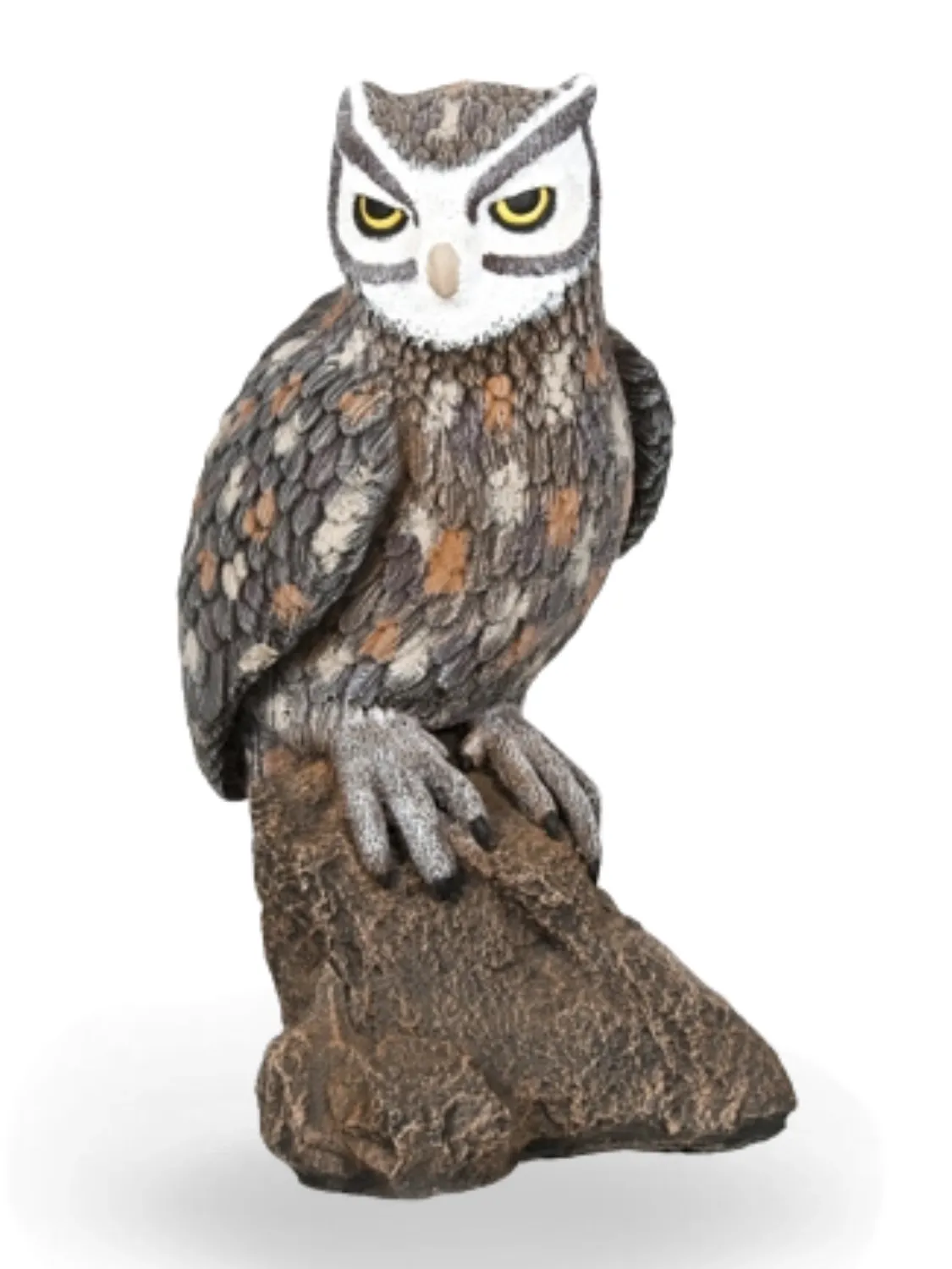 Painted Eagle Owl Length:320mm Width:230mm Height:490mm