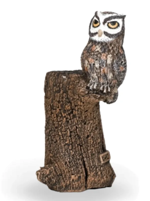 Painted Eagle Owl Baby Lenght:110mm Width:100mm Height:210mm