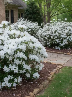 Rhododendron Indicum "Azalea Alba" 17cmPot