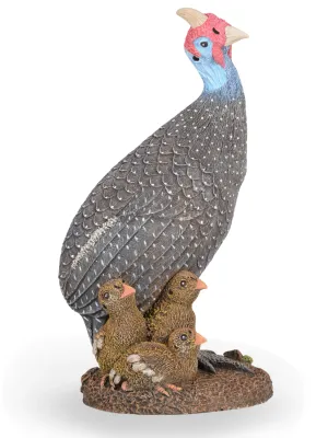 Painted Guinea Fowl Family Lenght:230mm Width:230mm Height:500mm