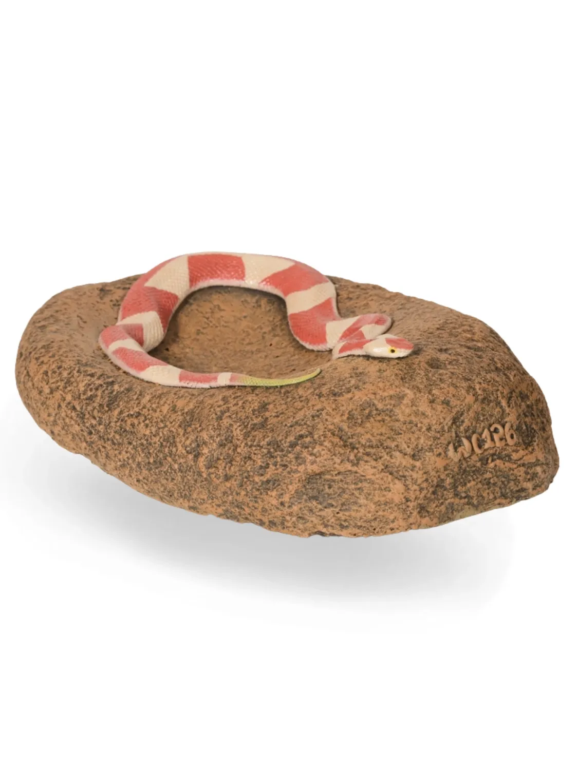 Painted Grinding Stone Snake Lenght:450mm Width:290mm Height:100mm