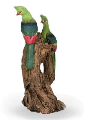 Painted Knysna Loerie Double Lenght:380mm Width:320mm Height:780mm