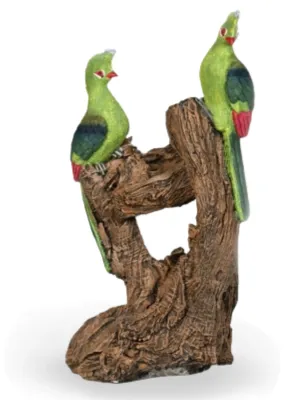 Painted Knysna Loerie Double Lenght:380mm Width:320mm Height:780mm