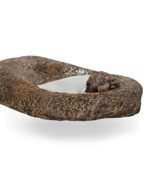 Painted Grinding Stone Tortoise Lenght:450mm Width:290mm Height:100mm