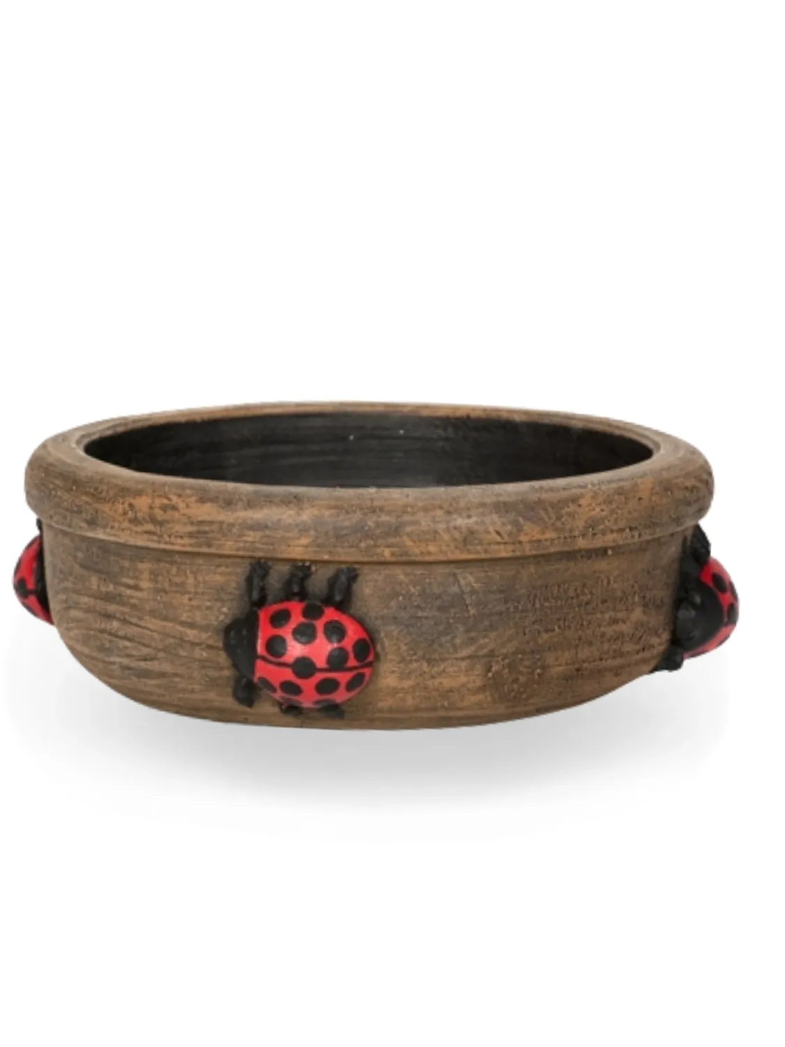 Painted Ladybird Pot Large Lenght:240mm  Width:240mm Height:110mm