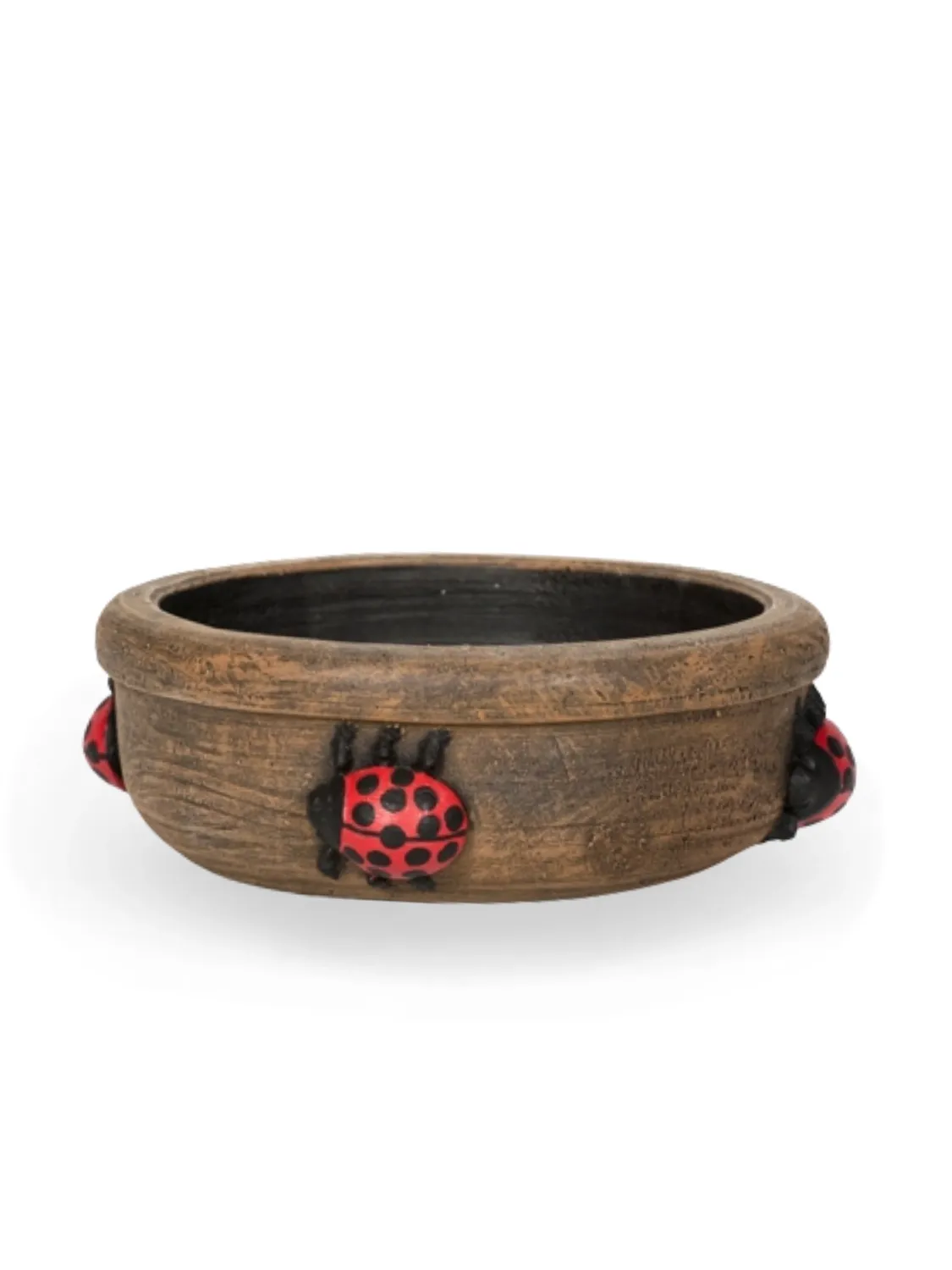 Painted Ladybird Pot Small Lenght:220mm  Width:220mm Height:100mm