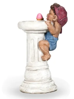 Painted Wee Willy White Base Pot Length:180mm Width:340mm Height:620mm