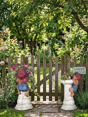 Painted Wee Willy White Base Pot Length:180mm Width:340mm Height:620mm