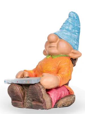 Painted Gnome Boy Length:290mm Width:290mm Height:450mm