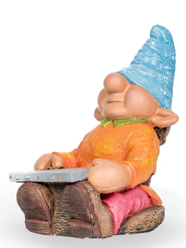 Painted Gnome Boy Length:290mm Width:290mm Height:450mm