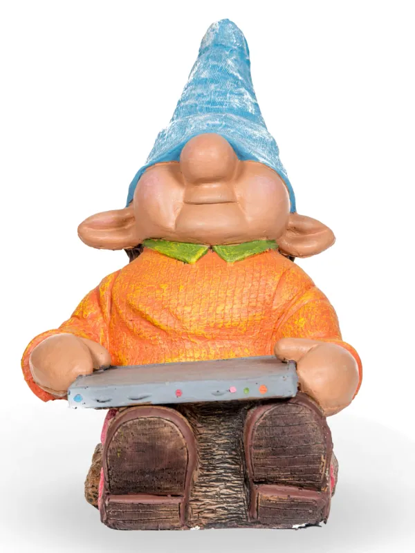 Painted Gnome Boy Length:290mm Width:290mm Height:450mm