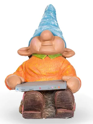 Painted Gnome Boy Length:290mm Width:290mm Height:450mm