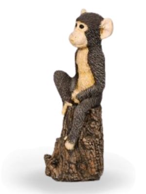 Painted Baby Baboon Lenght:110mm Width:110mm Height:340mm