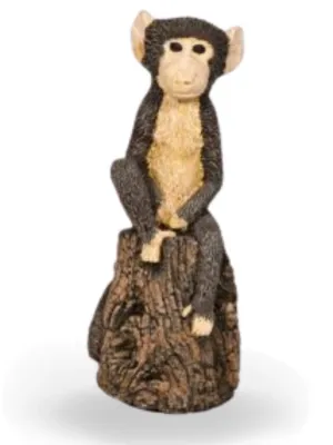 Painted Baby Baboon Lenght:110mm Width:110mm Height:340mm