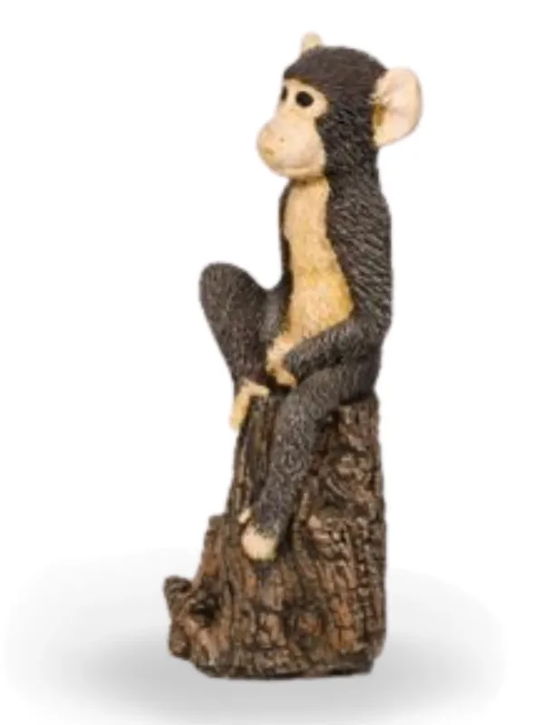 Painted Baby Baboon Lenght:110mm Width:110mm Height:340mm