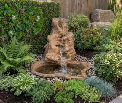 Lofty Heights Top &amp; Misty Pond Water Feature 2.0Width 1.9Depth 1.6Height (CM) – 190KG​