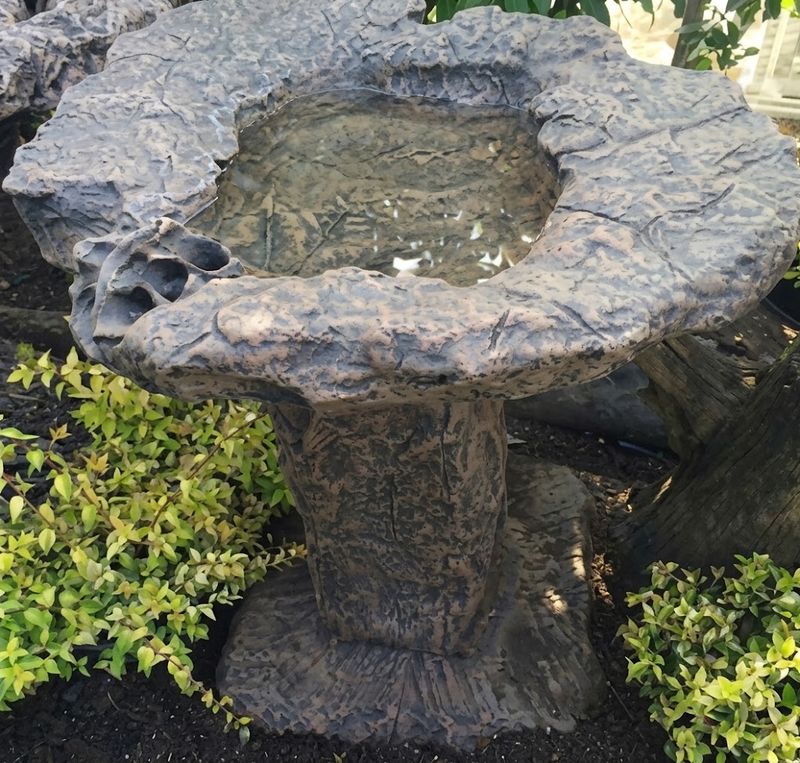 Rock Lily Birdbath Top &amp; Stand 0.50Width 0.70Depth 0.56Height (CM) – 30KG​