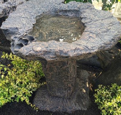 Rock Lily Birdbath Top &amp; Stand 0.50Width 0.70Depth 0.56Height (CM) – 30KG​